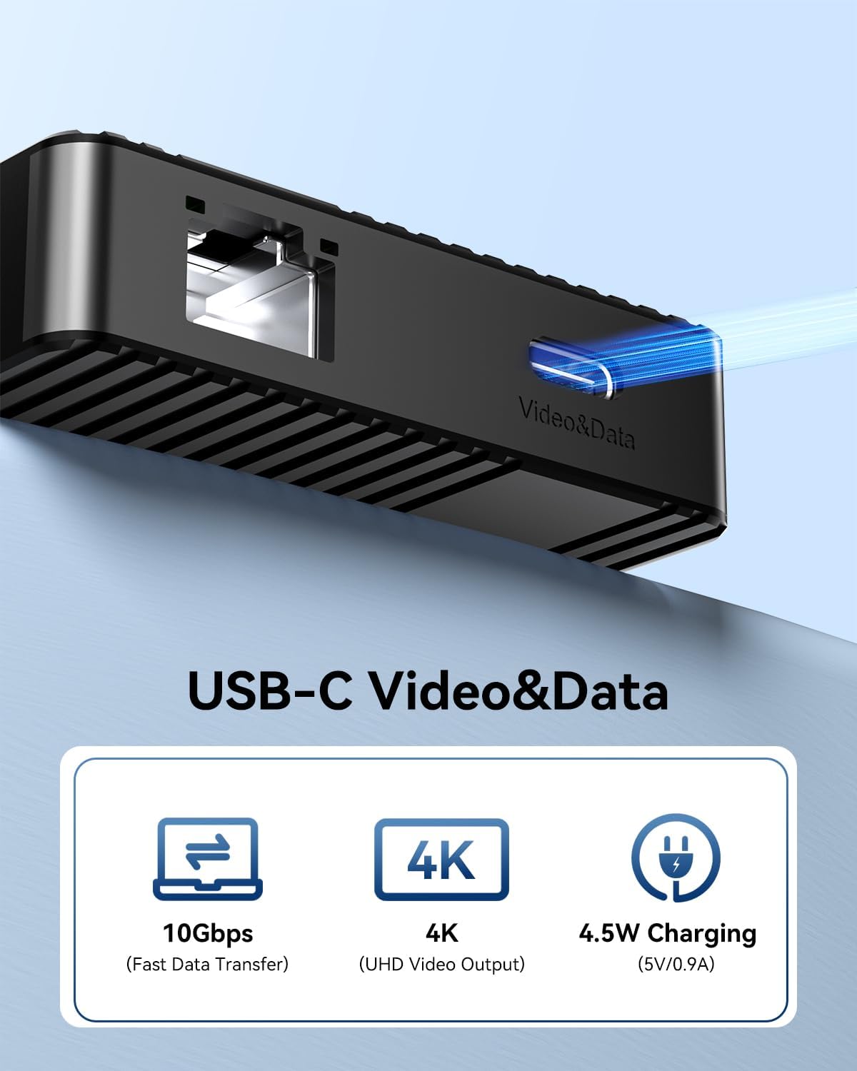 ANYOYO USB-C Docking Station with Two HDMI Monitors, 14-in-1 Docking Station with Three Displays, 4K60Hz (2 HDMI + USB-C Video Ports), USB-C Monitor, 10 Gbps (3 x USBA+C), PD100W, Laptop Dock (Black)