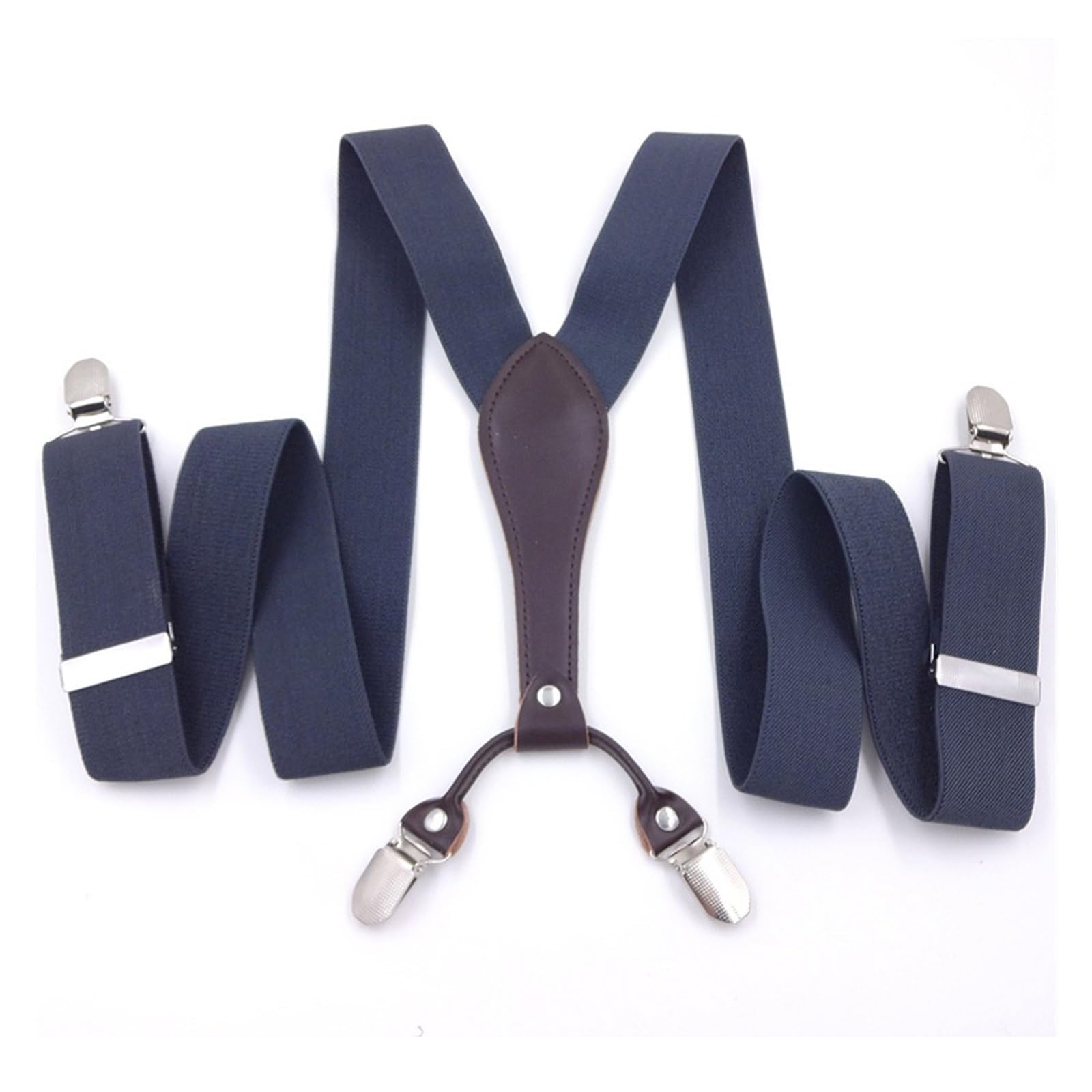 Bretelles élastiques de qualité supérieure à quatre clips Argento