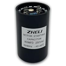 [70mm*36mm] CD60 100uf 15% Motor Starting Capacitor MFD 250 VAC 50/60Hz | Multilayer,Non-sheet,Metallized Polypropylene Film,Electrical Repair Supplies,for Motor Starting,110/125/250 VAC
