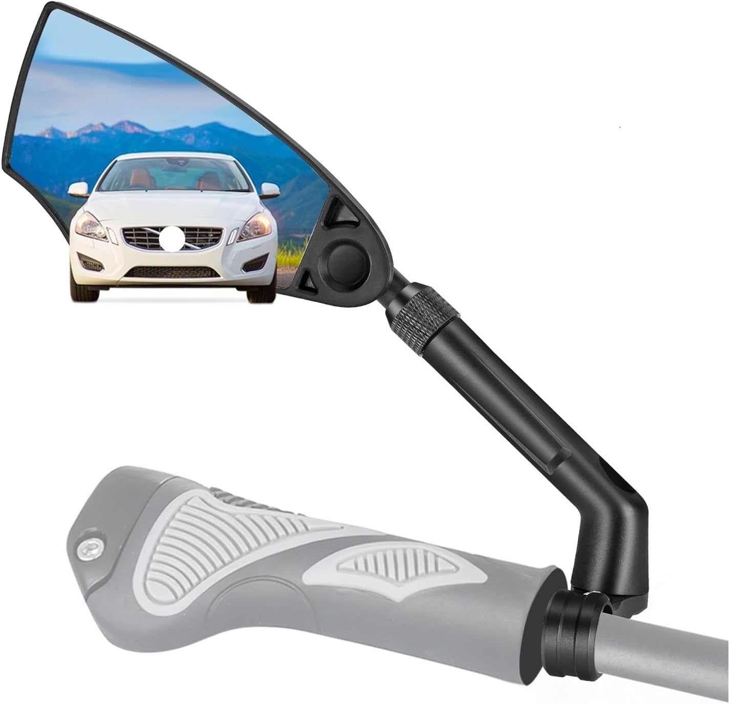 Bike Mirror Handlebar Mount 1pair Toptrek Bicycle Mirror Anti-Glare Explosion-Proof View Wide Range Back Sight Rearview 360Degree Rotation Bike Accessories