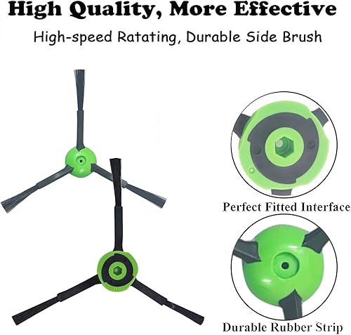 Miniatura 3 de Vanclearidea Cepillos laterales de repuesto compatibles con iRobot Roomba i,e y j Series i7 i7+ Plus i8 i3 i3+ i4 i4+ i6+ Plus J7+ E5 E6 E7 3150