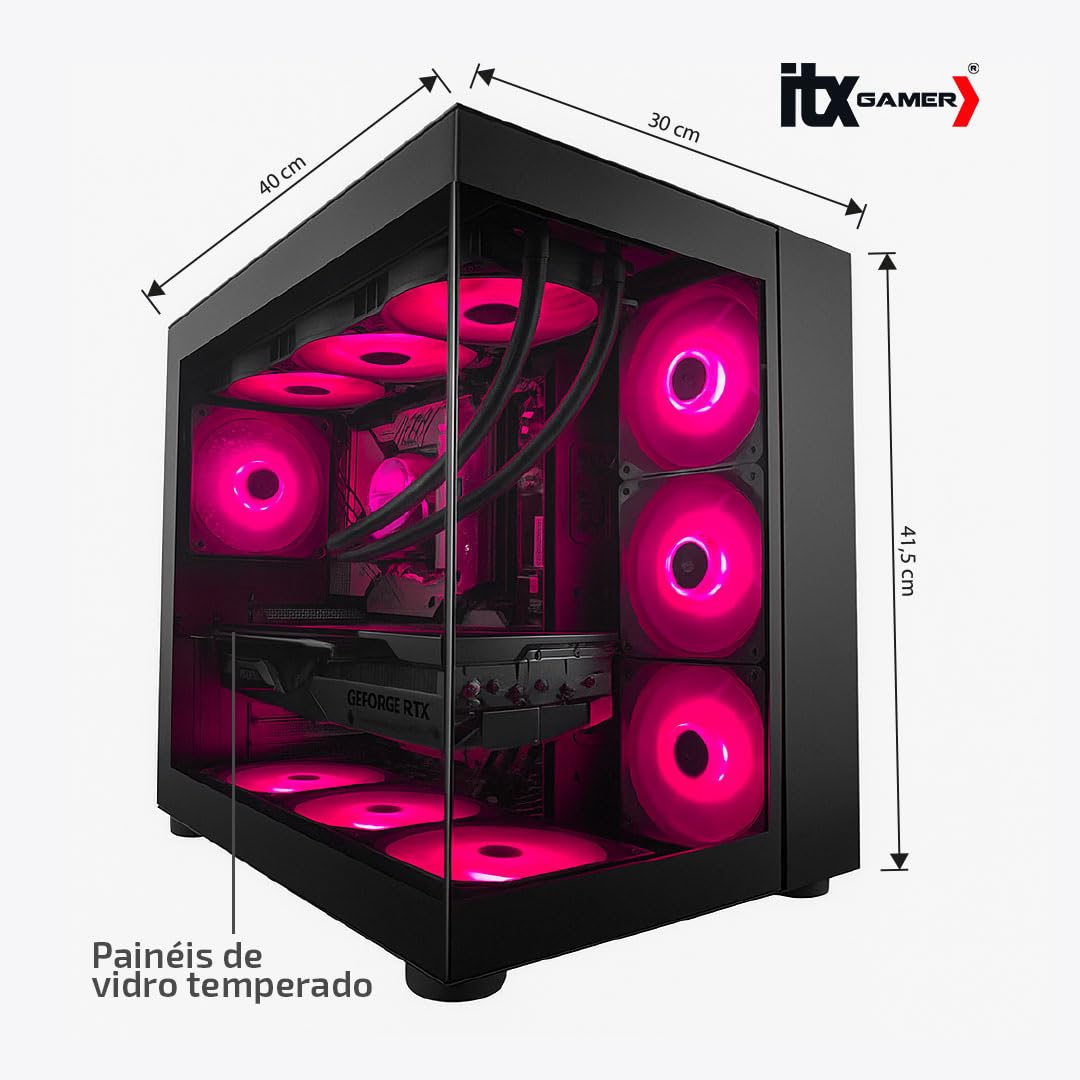 PC Gamer ITX Arena, Ryzen 7 7800X3D, NVidia GeForce RTX 5070 12GB