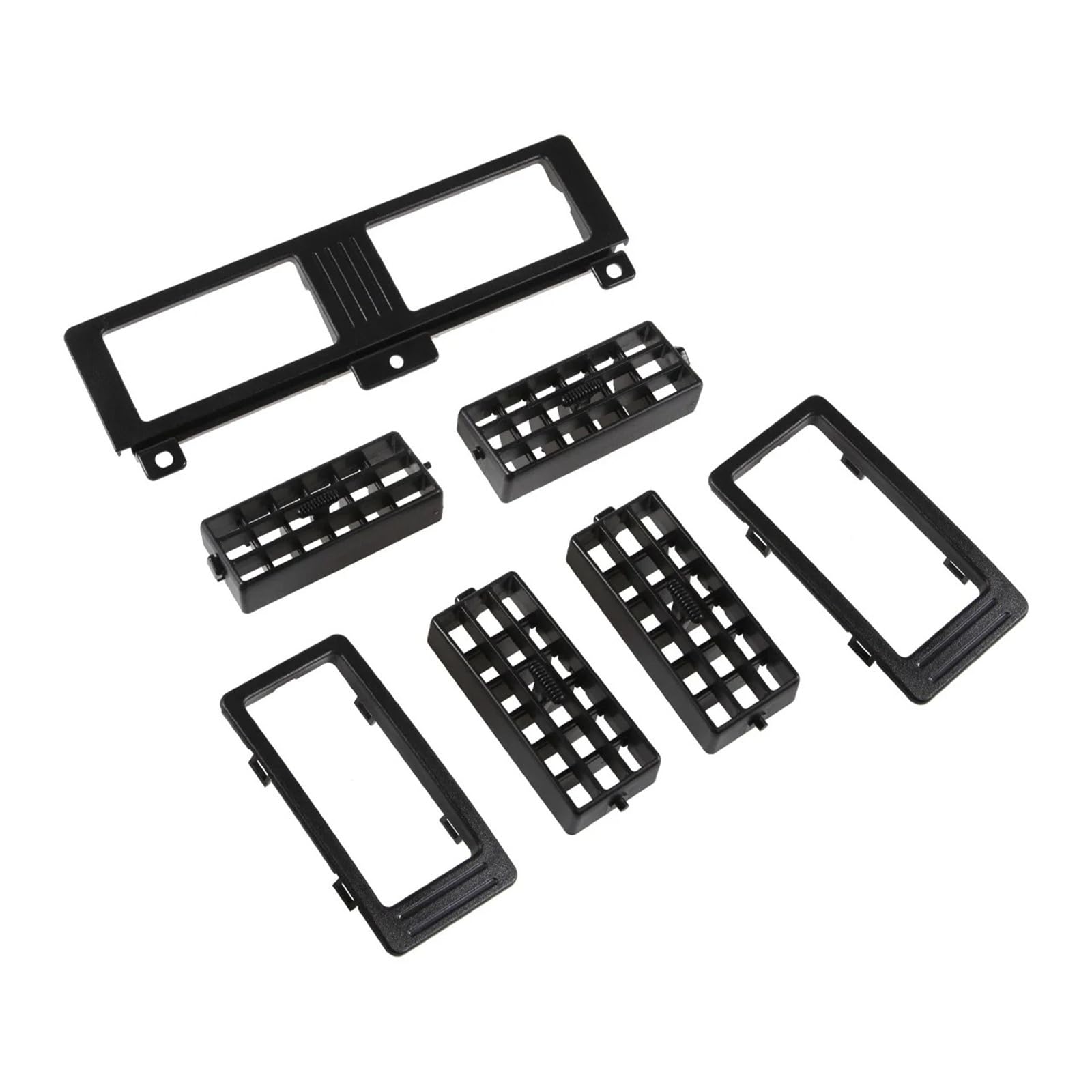 Mascherina Autoradio Cornice Stereo per Nissan per Navara D21 Hardbody Pick-Up 1986-1990 1991 1992 1993 1994 1995 1996 1997 Cruscotto Riscaldatore AC Vent Grille Set