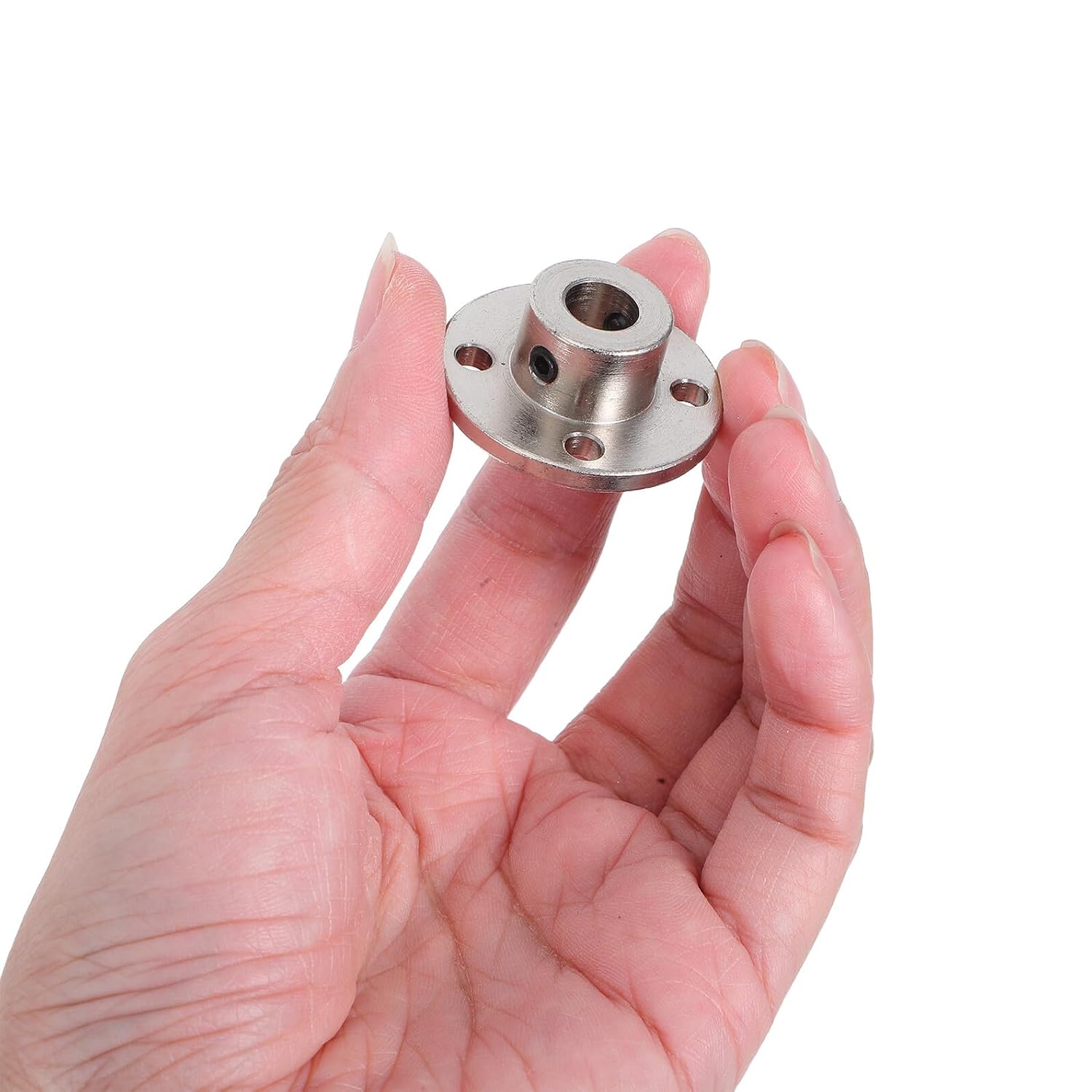 FRCOLOR 8mm High Hardness Metal Flange Coupling Set Rigid Shaft Coupler with Flange Plate Motor Coupling Connector for Rc Model Shafts 4pcs