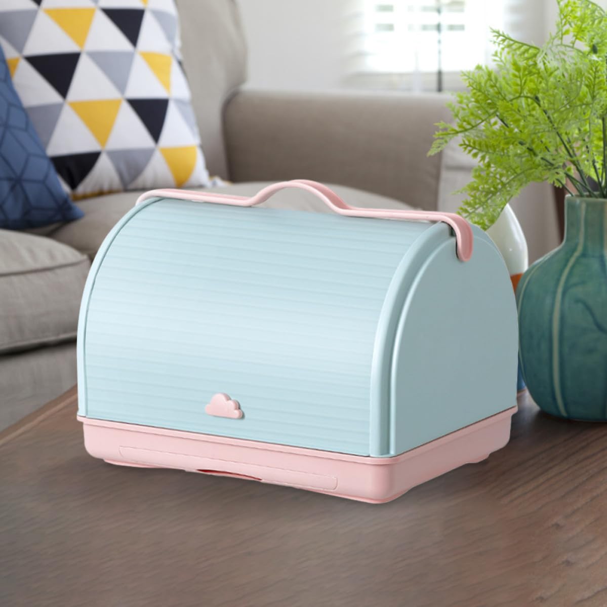 GALPADA Boîte de Rangement pour Biberons en Plastique Couvercle Étanche et Plateau Égouttoir Amovible Cuisine et Vaisselle de Bébé