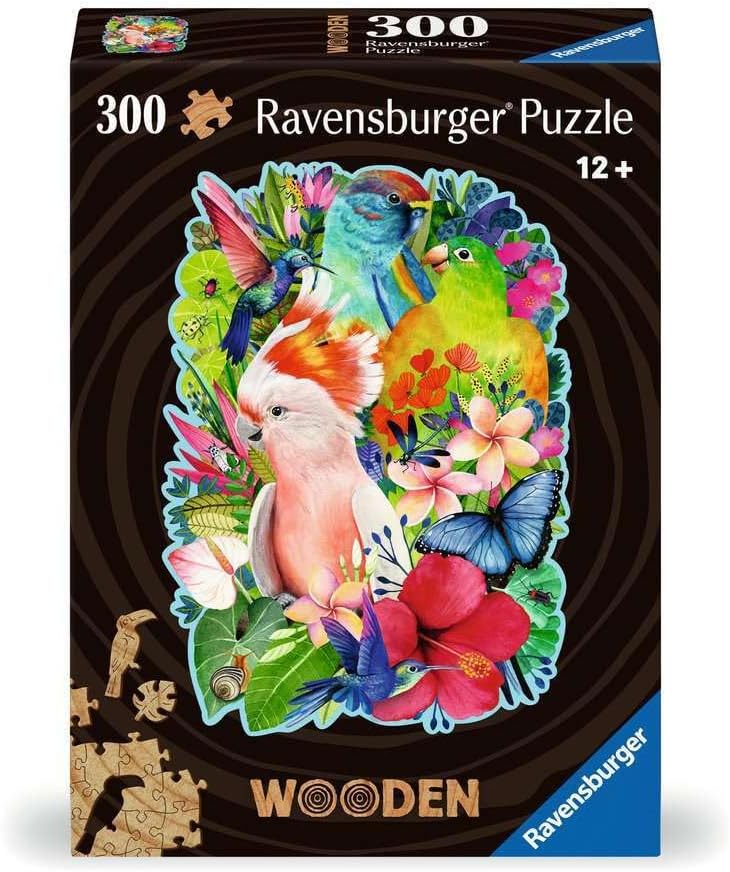 Ravensburger Beautiful Birds Wooden Jigsaw Puzzle for Adults - Every Piece is Unique, Softclick Technology Means Pieces Fit Together Perfectly