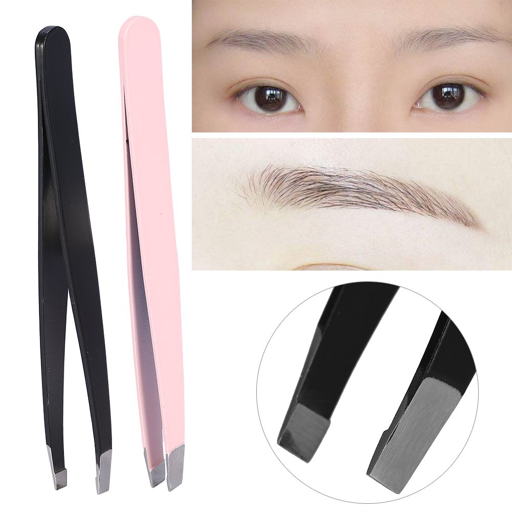 6-teiliges Pinzetten-Set Aus Edelstahl – Für Augenbrauen, Wimpern & Haarentfernung, Mit Lederetui