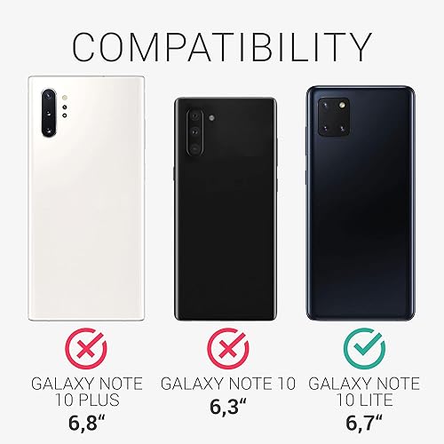 Miniatura 5 de kwmobile Funda compatible con Samsung Galaxy Note 10 Lite - Funda protectora de silicona TPU suave y delgada - Pizarra oscura