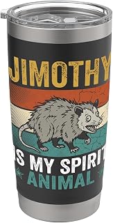 Jimothy Tshirt Raccoon Racoon Viral Funny Meme Seattle Retro Stainless Steel Insulated Tumbler