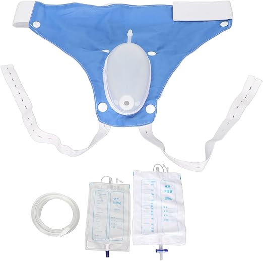 Amazon.co.jp 尿コレクター、2つの尿道カテーテルバッグを備えた再利用可能なシリコン女性尿バッグ、1000MLおよび2000ML