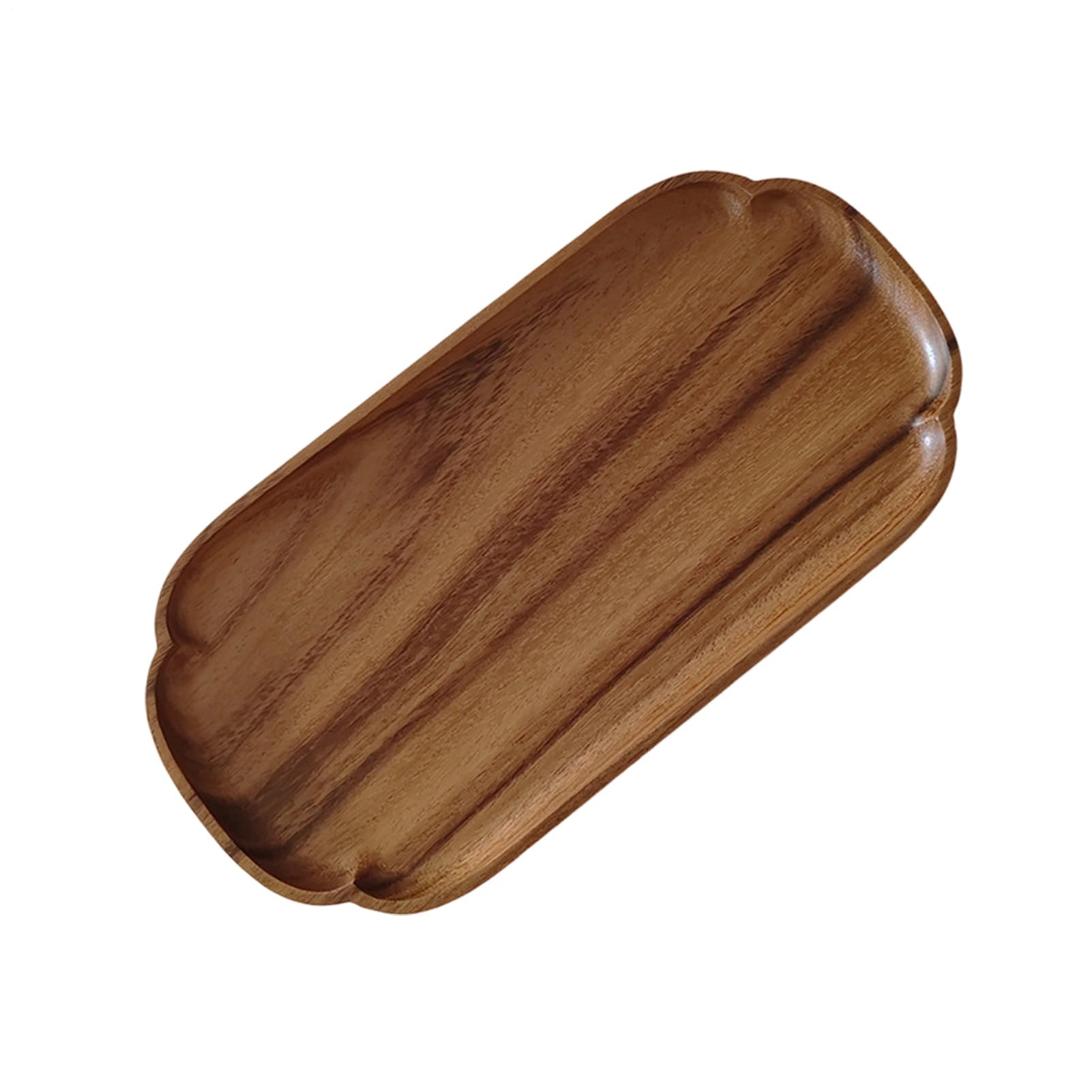 Bandeja de madera para servir y tabla de charcutería, 30 x 15 cm, diseño de madera natural para exhibición de alimentos, ideal para cocina, comedor, fiestas de barbacoa y entretenimiento