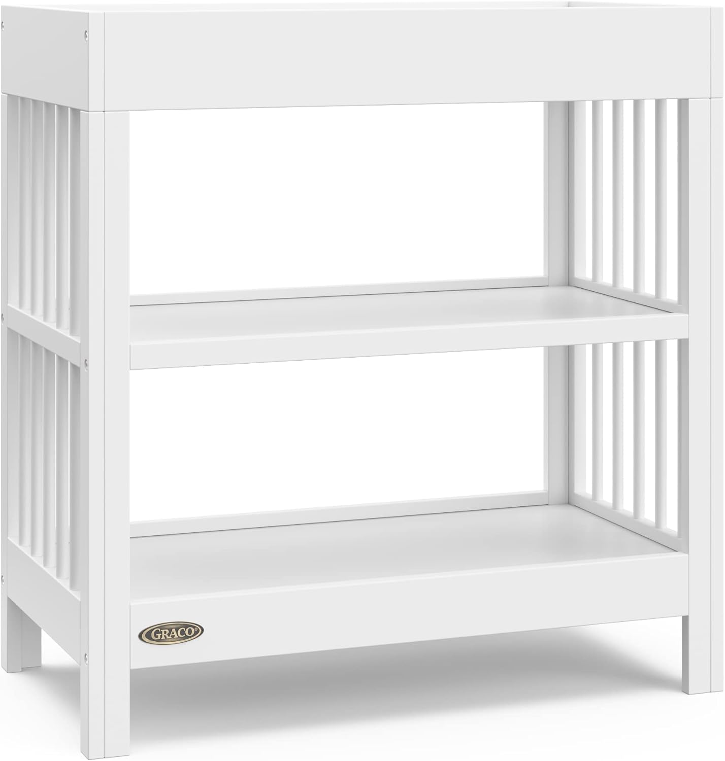 Graco Teddi Changing Table with WaterResistant Changing Pad (White