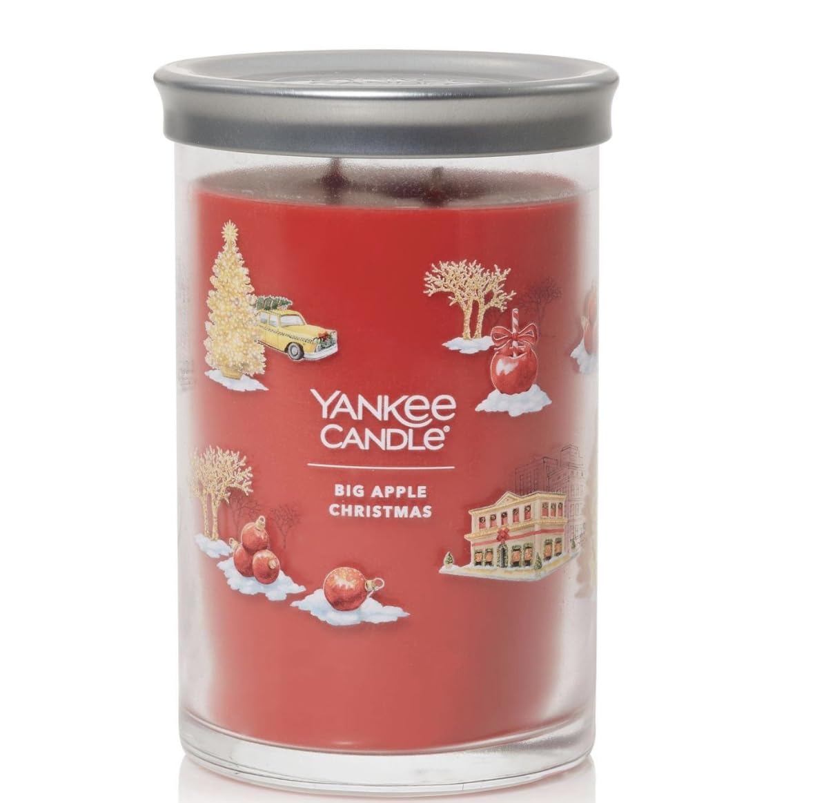 Yankee Candle クリスマスキャンドル 2個セット Amazon.com: Yankee Candle Big Apple Christmas Large 2-Wick