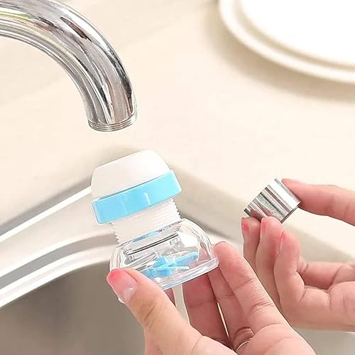 Miniatura 9 de Scicalife Cabezal de grifo de cocina flexible movible con filtro giratorio de 360 grados giratorio para ahorro de agua, difusor de agua purificador
