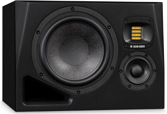 Adam Audio A8H Powered 3-Way Studio Monitor ( اليسار واليمين ) حزمة مع 10-Feet Cables ( 2-Pack ) ( 4 عناصر )
