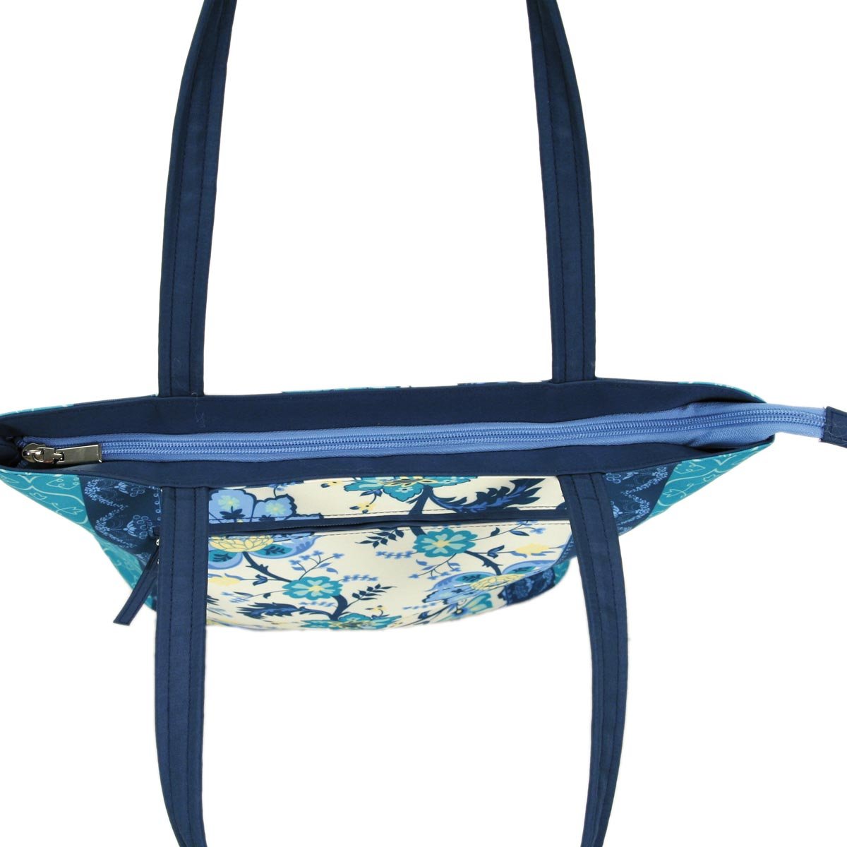 Ana Davis Blue/Green Tapestry Uptown Fashion Tote Bag, Multi, One Size