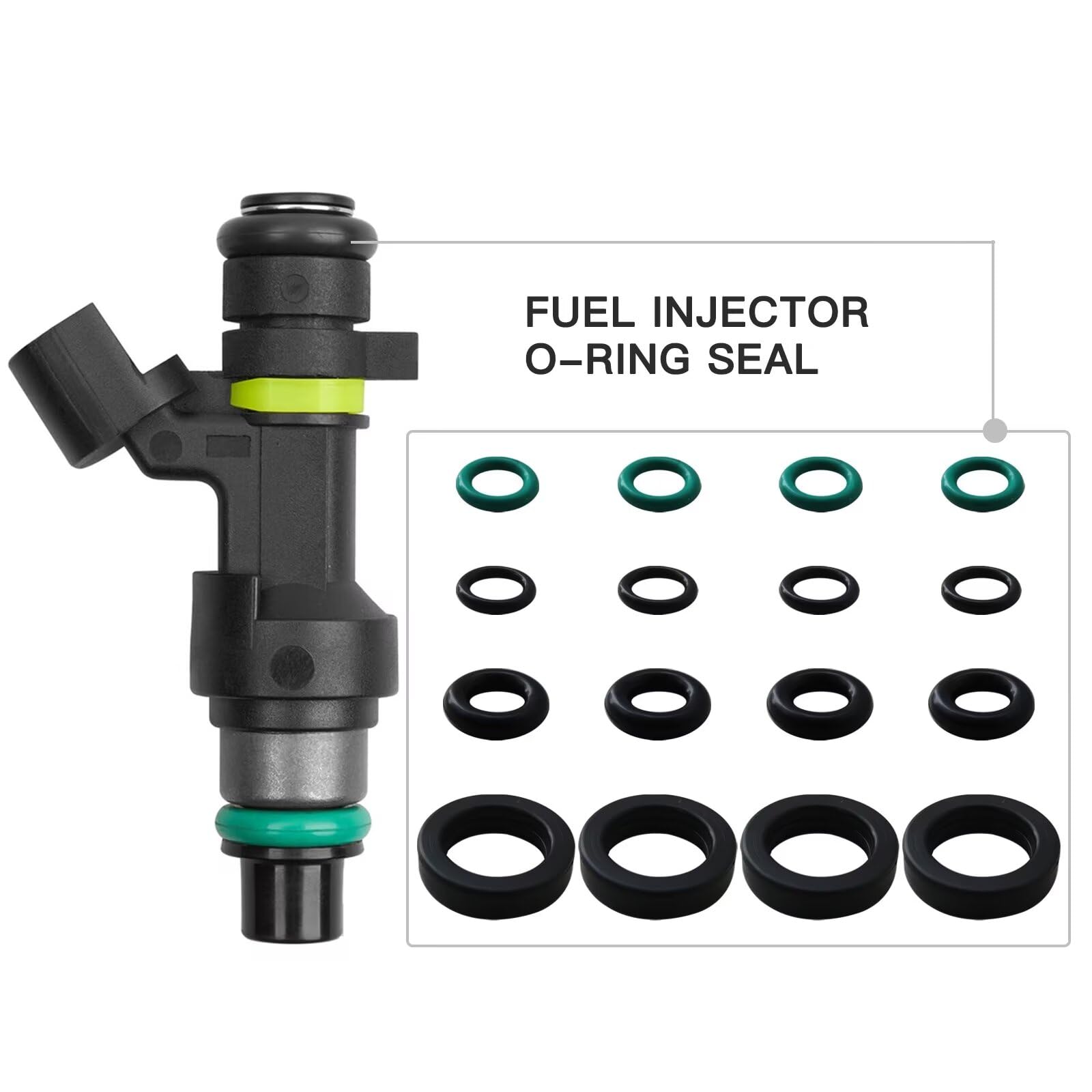 best lubricant for fuel injector o-rings Amazon.com: Partuto Fuel Injector Seal O Ring - Car O-Ring Rebuild Repair  Kit - for Yamaha NBR Rubber Black main image 1