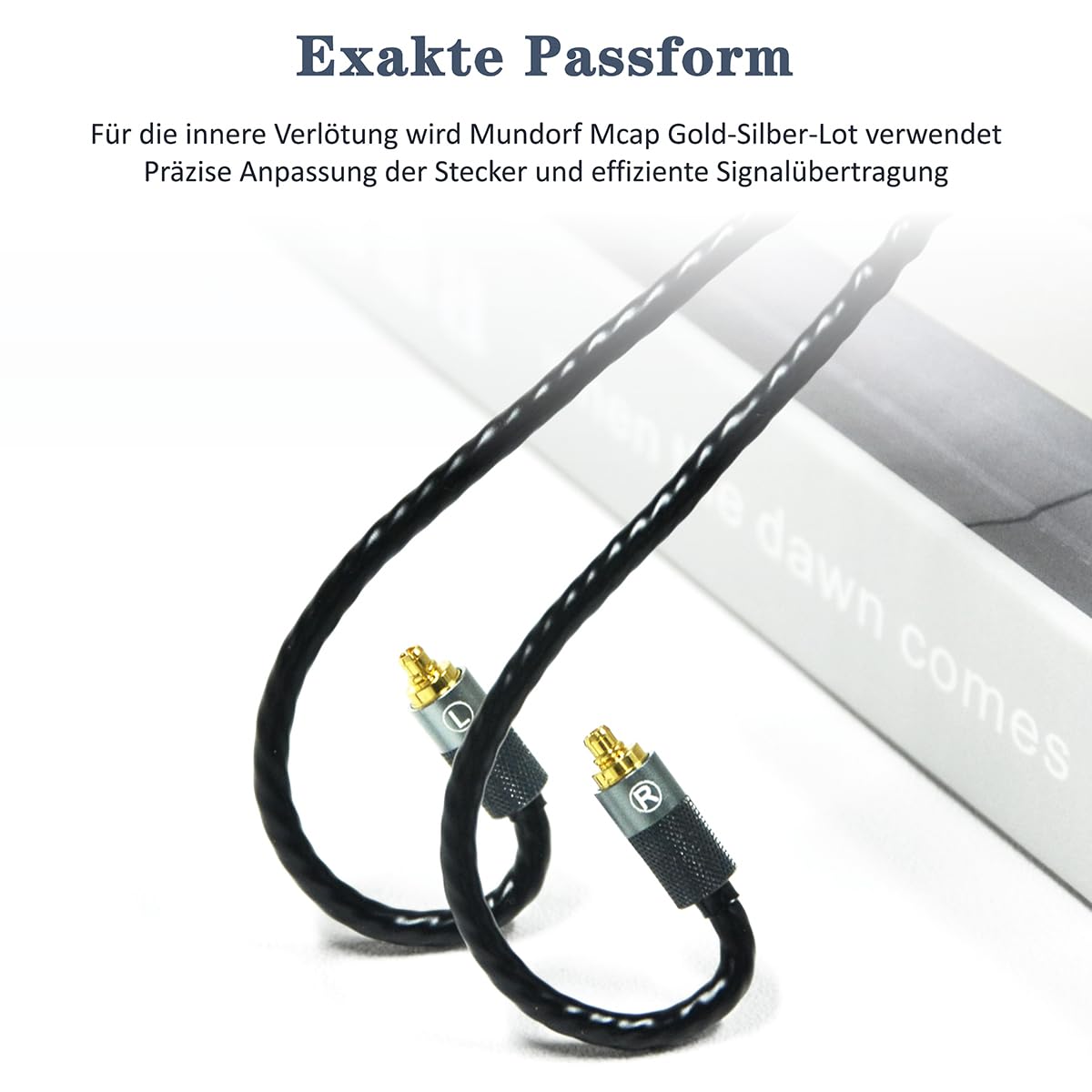 GUCraftsman IEM-Upgrade-Kabel aus 6N Einkristall-Silber für SENNHEISER IE200, IE300, IE600, IE900 (4,4 mm Stecker)