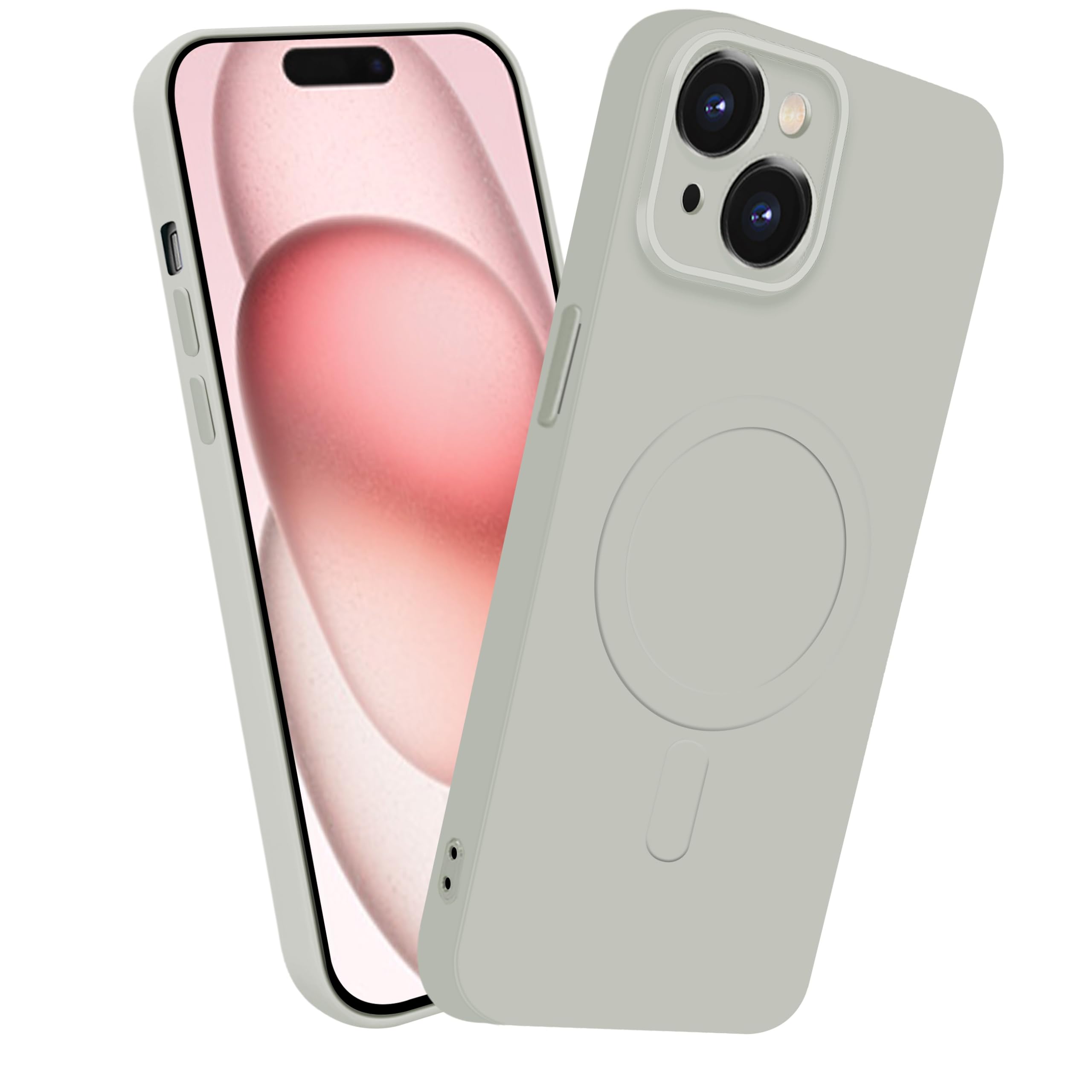 Amazon.co.jp: MiaoKeDa iPhone 15 MagSafe対応 シリコン ケース