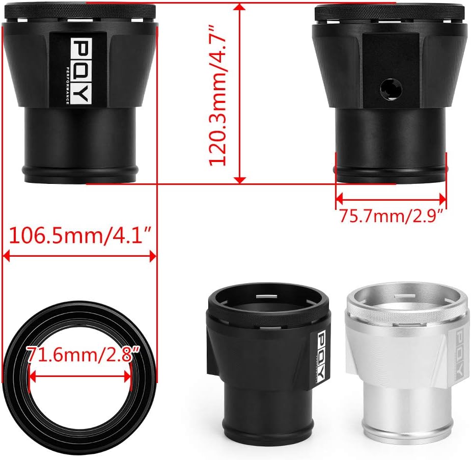 Intercooler Pipe Upgrade Kit OEM Replacment Compatible with 11-16 Ford 6.7L Black