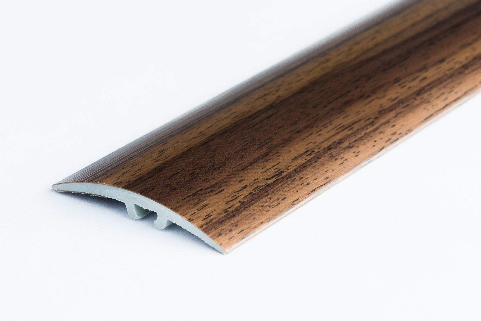 TMW Profiles uPVC Door Edging Floor Trim 30mm – Wood Effect – 23 Colours – Self-Adhesive 0.9m Length (Teak)