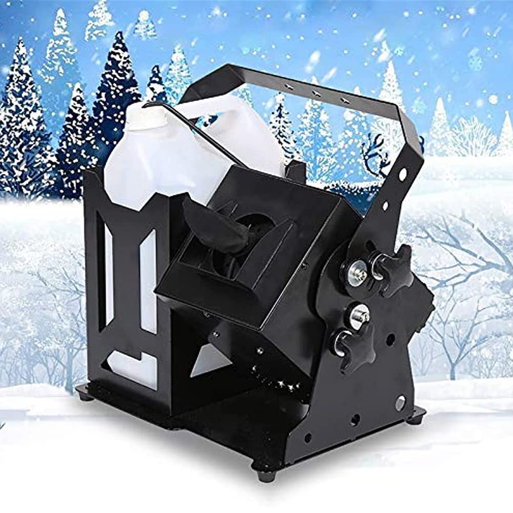 Máquina de nieve profesional, máquina de hacer copos de nieve portátil de 600 W con control remoto, máquina de efectos de escenario de copos de nieve para exteriores e interiores, cobertura de 4-5 m