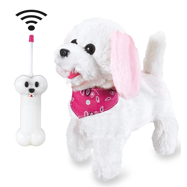 Jamara 460341 Perro Juguete, Rosa/Blanco