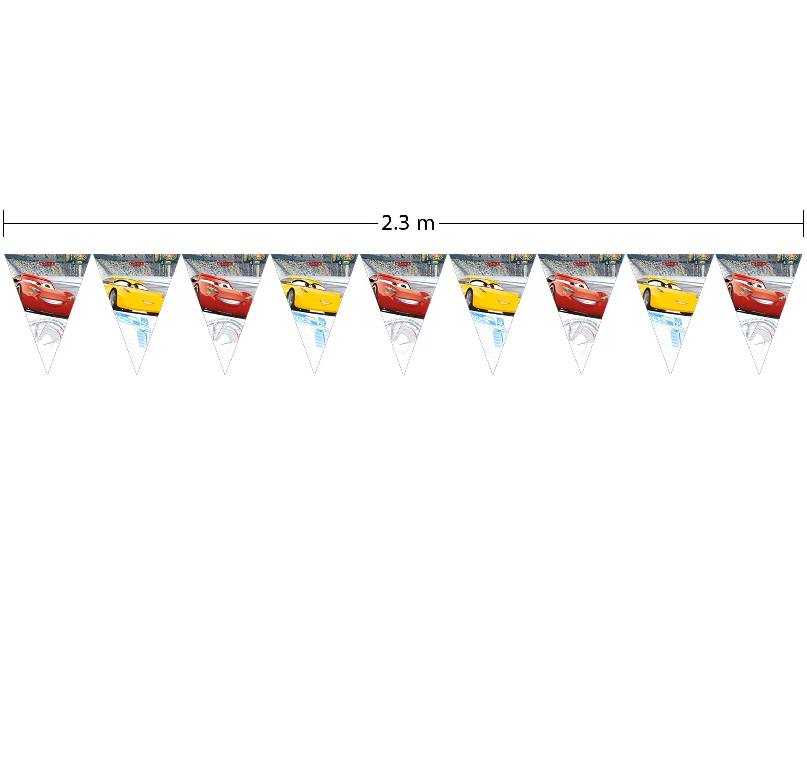 Folat - Cars 3 Bunting Garland - 2 m