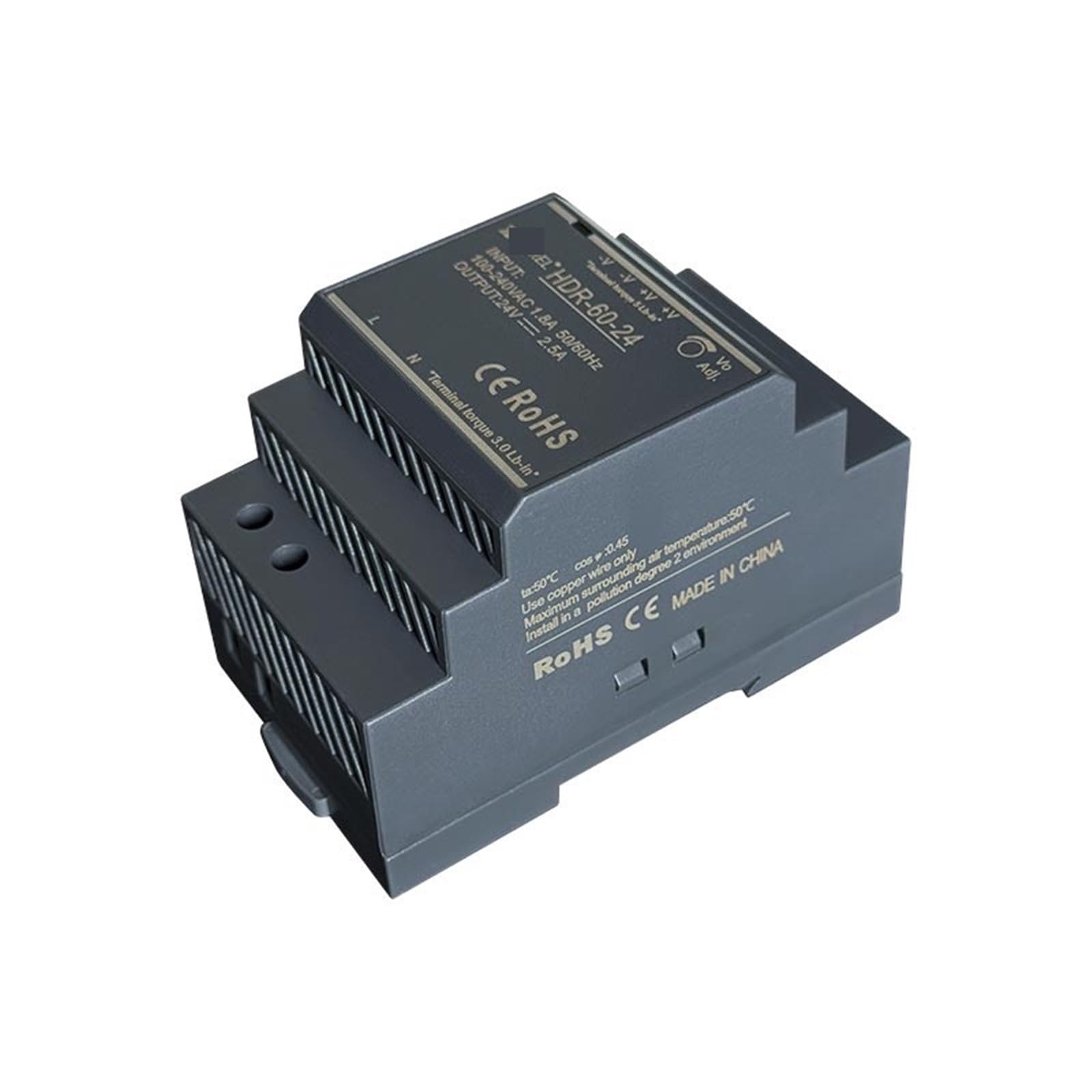 HDR-60W Fuente de alimentación conmutada ultradelgada para riel DIN