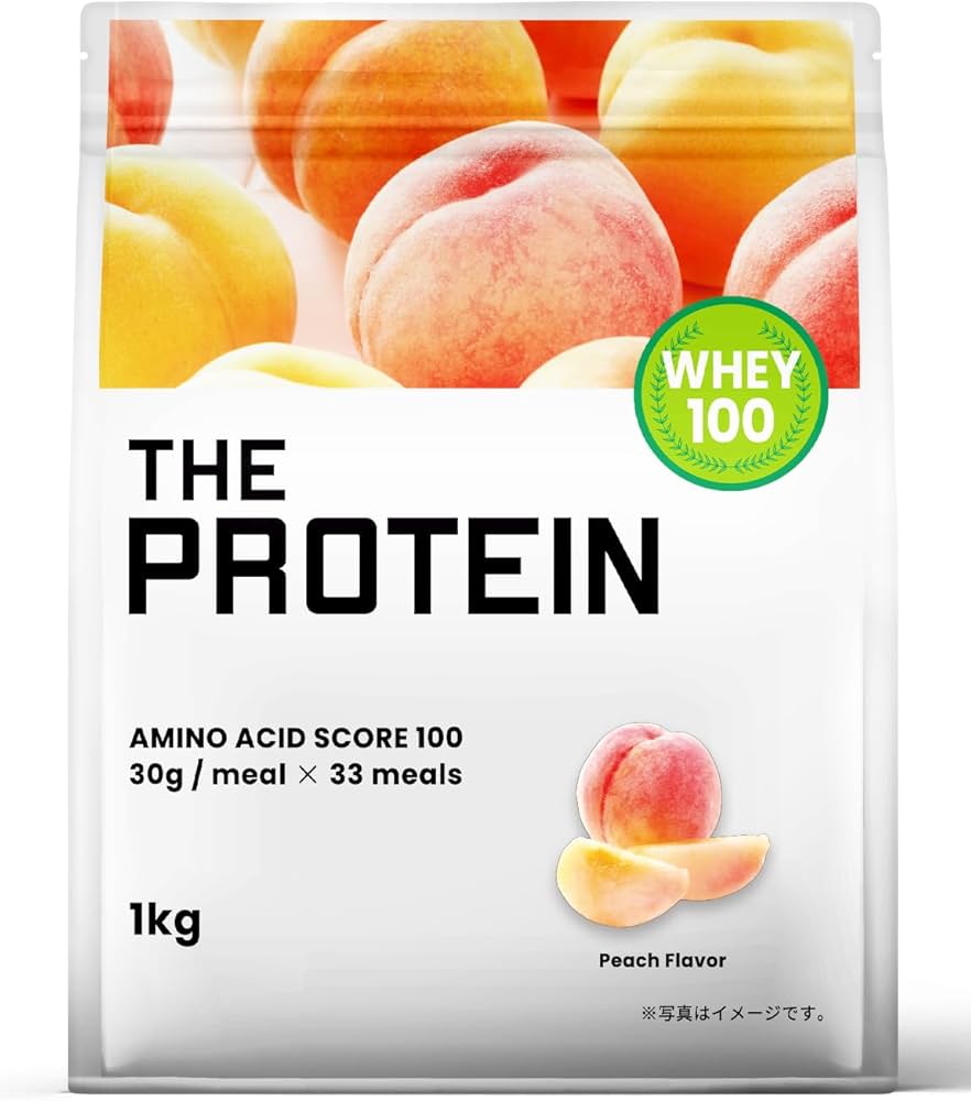 Amazon | ザプロ プロテイン 1kg ピーチ 風味 ホエイプロテイン