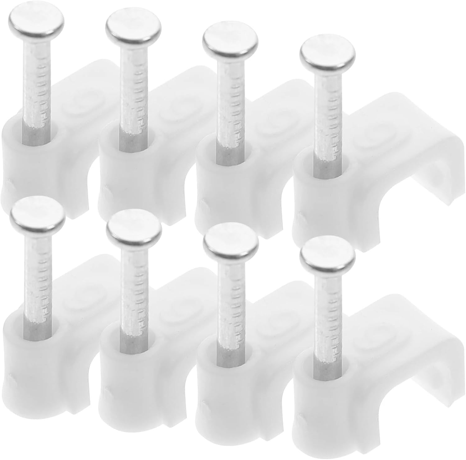 Cable Clamps 1000pcs Wire Staples Outdoor Indoor Cord Fastener for Home Office