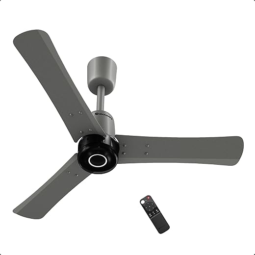atomberg Renesa Elite Smart 900mm BLDC Ceiling Fan with IoT & Remote Control | 5 star Rated | High Air Delivery with Moonbeam LED Light | New Sleek Design | 3 Year Warranty|Sand Grey