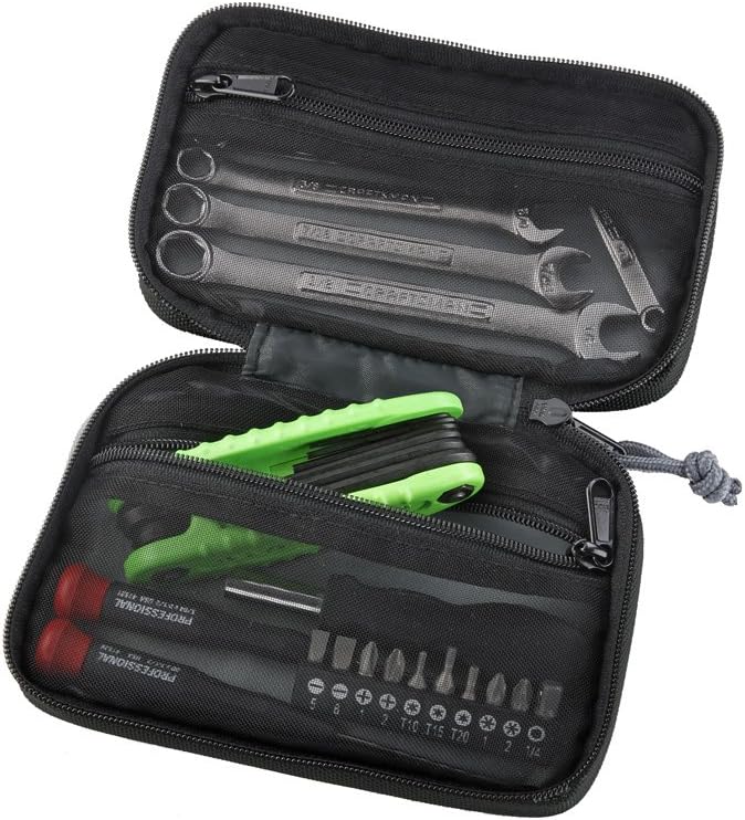 Ergodyne - 13220 Arsenal 5876 Clamshell Organizer Zippered Pouches, Small, Black - Tool Bags - 