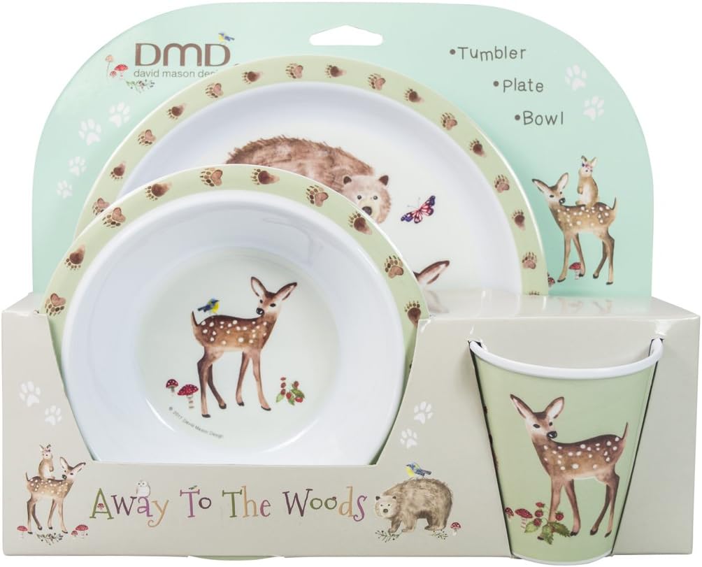 David Mason Designs Kids Woodland Dinner Set
