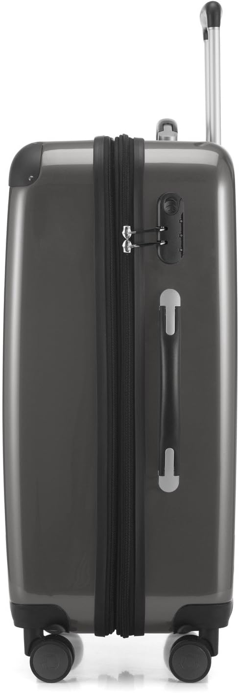 HAUPTSTADTKOFFER - Alex - Luggage Suitcase Hardside Spinner Trolley 4 Wheel Expandable, 65cm, titan