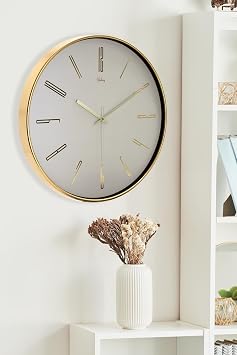 Galaxy GOLD BEJ KADRAN RAKAMLI DUVAR SAATİ 43 CM