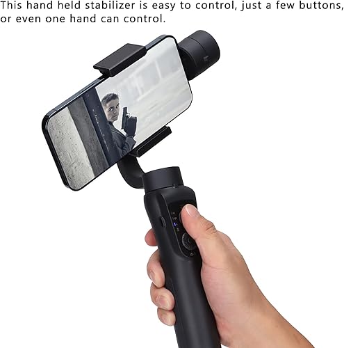 Miniatura 4 de Estabilizador de cardán para smartphone, S5B Trípode plegable de mano de 3 ejes, con rotación de enfoque de seguimiento facial, estabilizador de