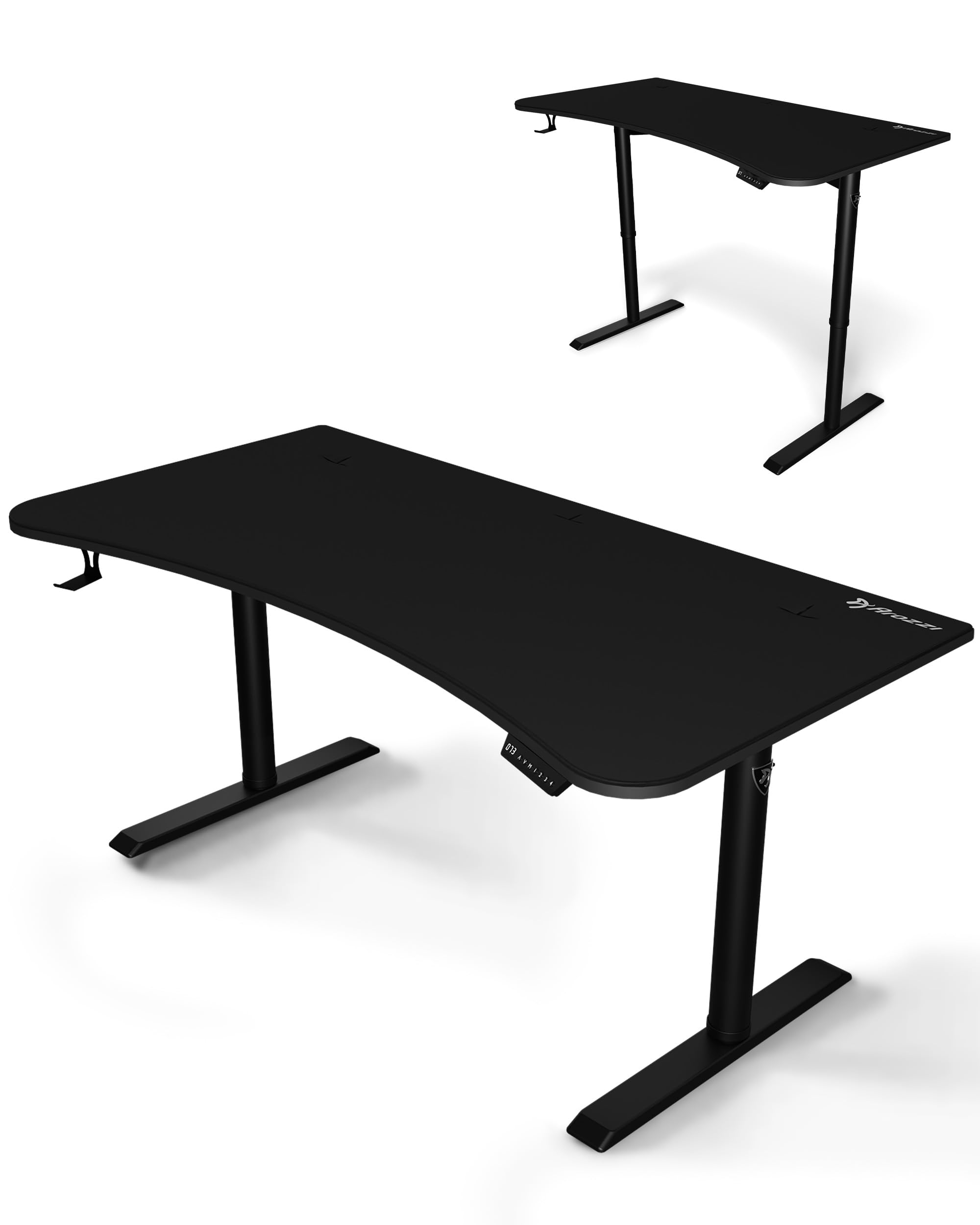 Arozzi Arena Moto Gamer Desk in Pure Black