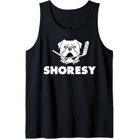 SHORESY Bulldogs Logo Unisex Tank Top: Rep Your Favorite Hockey Team in Style