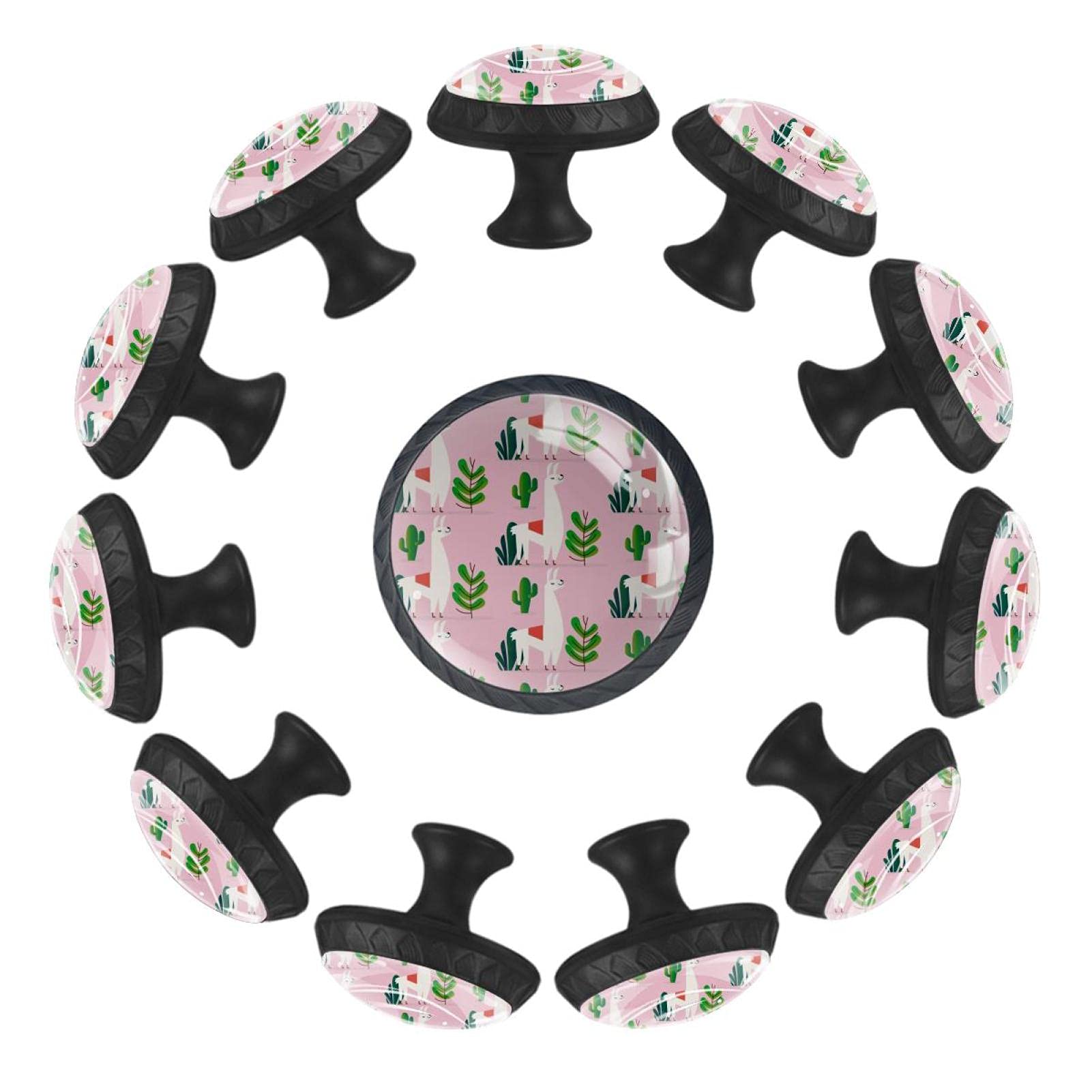 Boutons de tiroir alpaga vert Arrogant x12 pour commode enfant