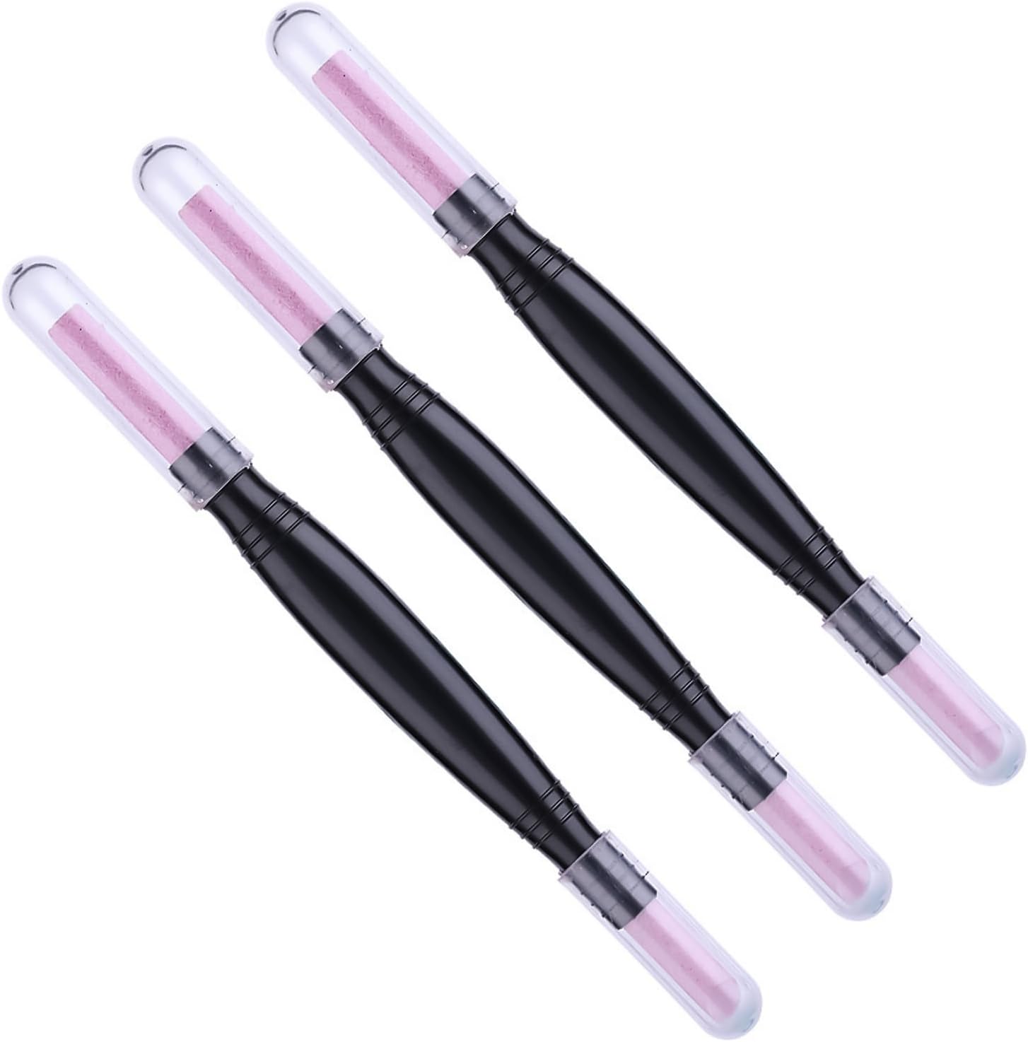 3Pcs Puimsteen Dubbelkoppige Pen Nail Art Quartz Steen Polijsten Pen Cuticle Remover Trimmer Buffer Manicure Gereedschap Voor Huishoudelijke Schoonheidssalon Nagelvijl Manicure