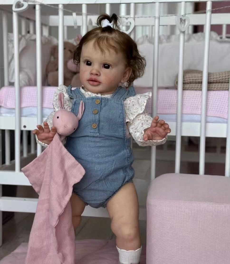 Miękki silikon, Reborn maluch, dziewczęta, lalka, tkanina, Pippa, duży rozmiar, realistyczna lalka Reborn Baby Doll, ręcznie robiona, winylowa, realistyczna, dla dzieci w wieku od 3 lat