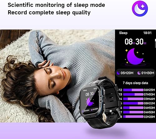 Miniatura 2 de Reloj inteligente militar C26 para hombre AMOLED de 1.96 pulgadas, monitoreo de salud 24 horas, voz Siri AI, más de 100 modos deportivos, 5 ATM,