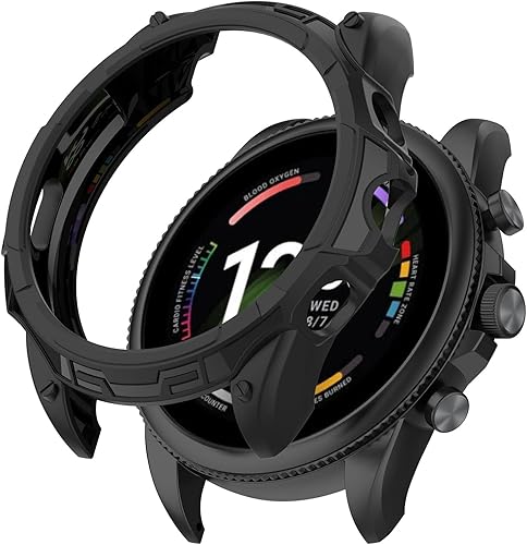 Miniatura 7 de Funda protectora compatible con Fossil Gen 6 de 1.732 pulgadas (1.732 in), carcasa de parachoques, TPU antiarañazos, marco para Fossil Gen 6 de