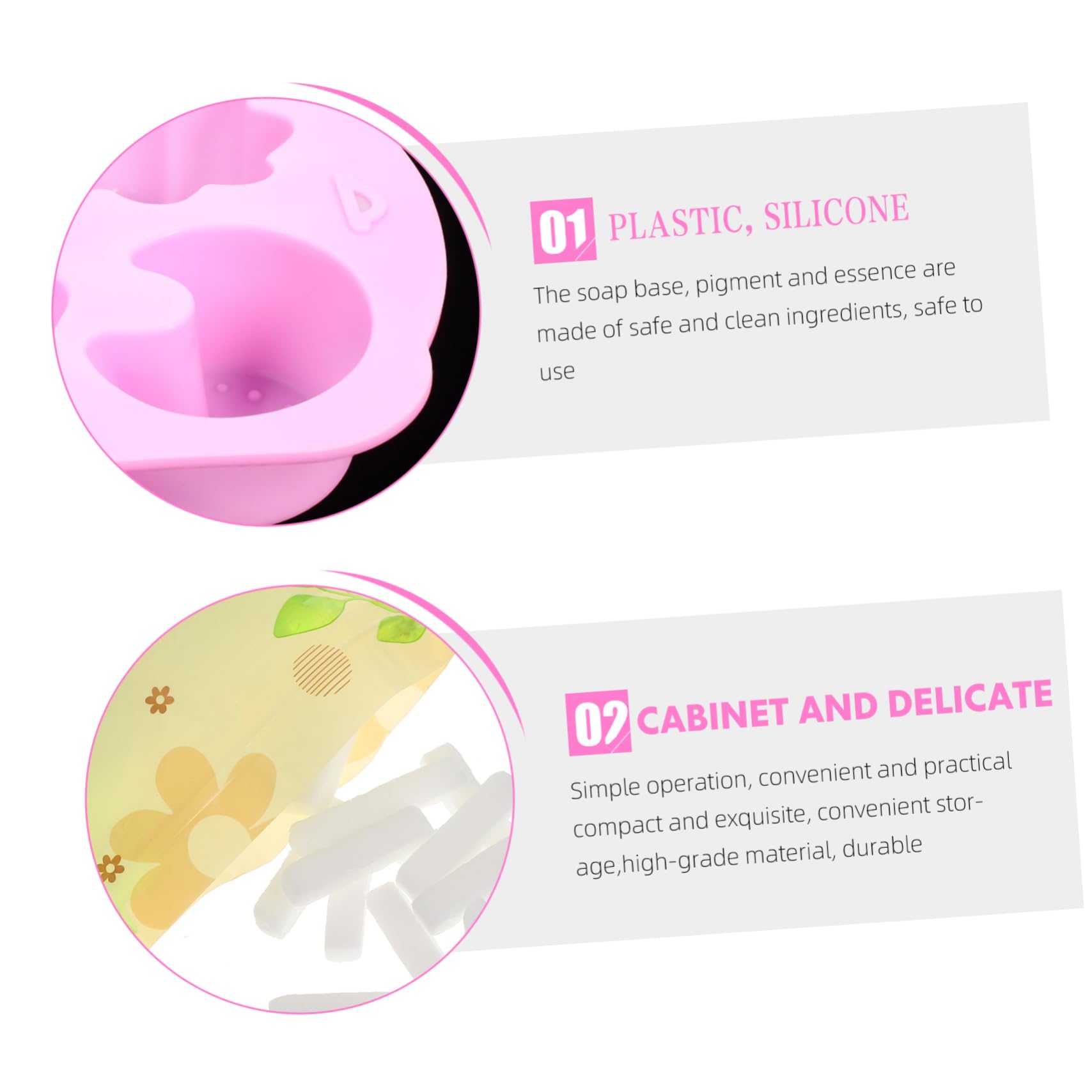 NUOBESTY 1set Kit Per La Creazione Di Sapone Fai Da Te Per Principianti Accessori Per Produzione Di Sapone Casa Varietà Di Forme e Colori Casual