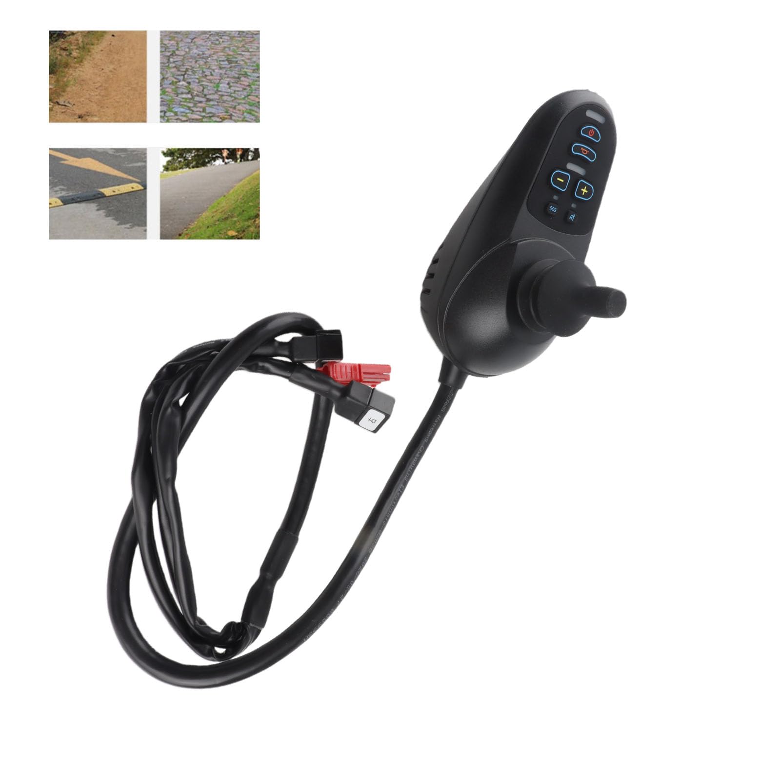 Marhynchus Controlador de Joystick para Silla de Ruedas Eléctrica Controlador de Alimentación para Silla de Ruedas Eléctrica de de Balancín Hall 50A con
