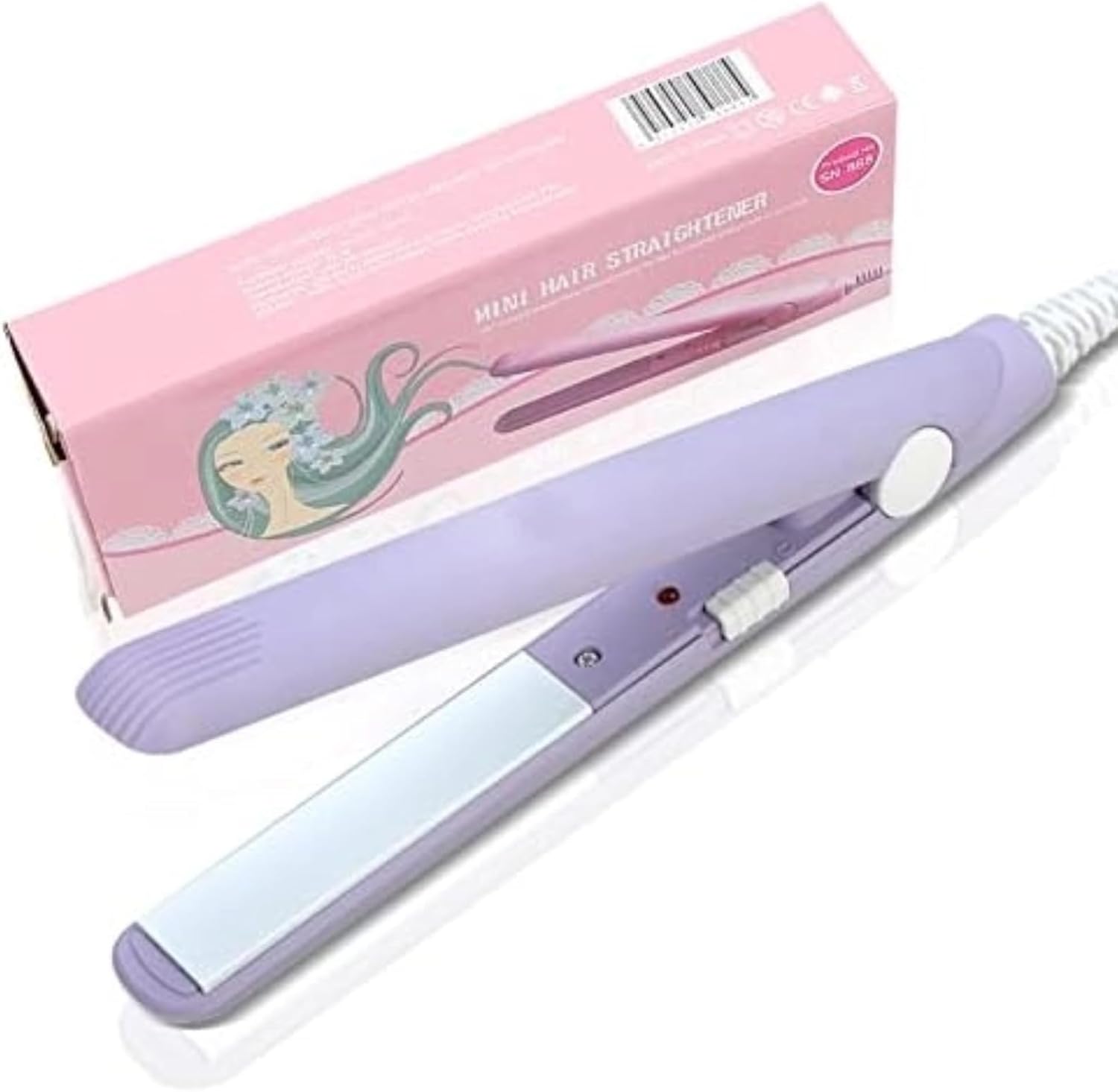 2-in-1 mini-stijltang van keramiek, toermalijn, stijltang, 4 kleuren