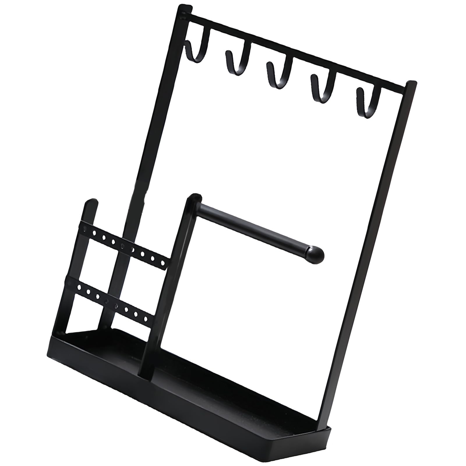 MICFENY Elegant Entryway Organizers For Keys And Earrings With Sturdy Multi Functional Hooks And Tray For Small Items
