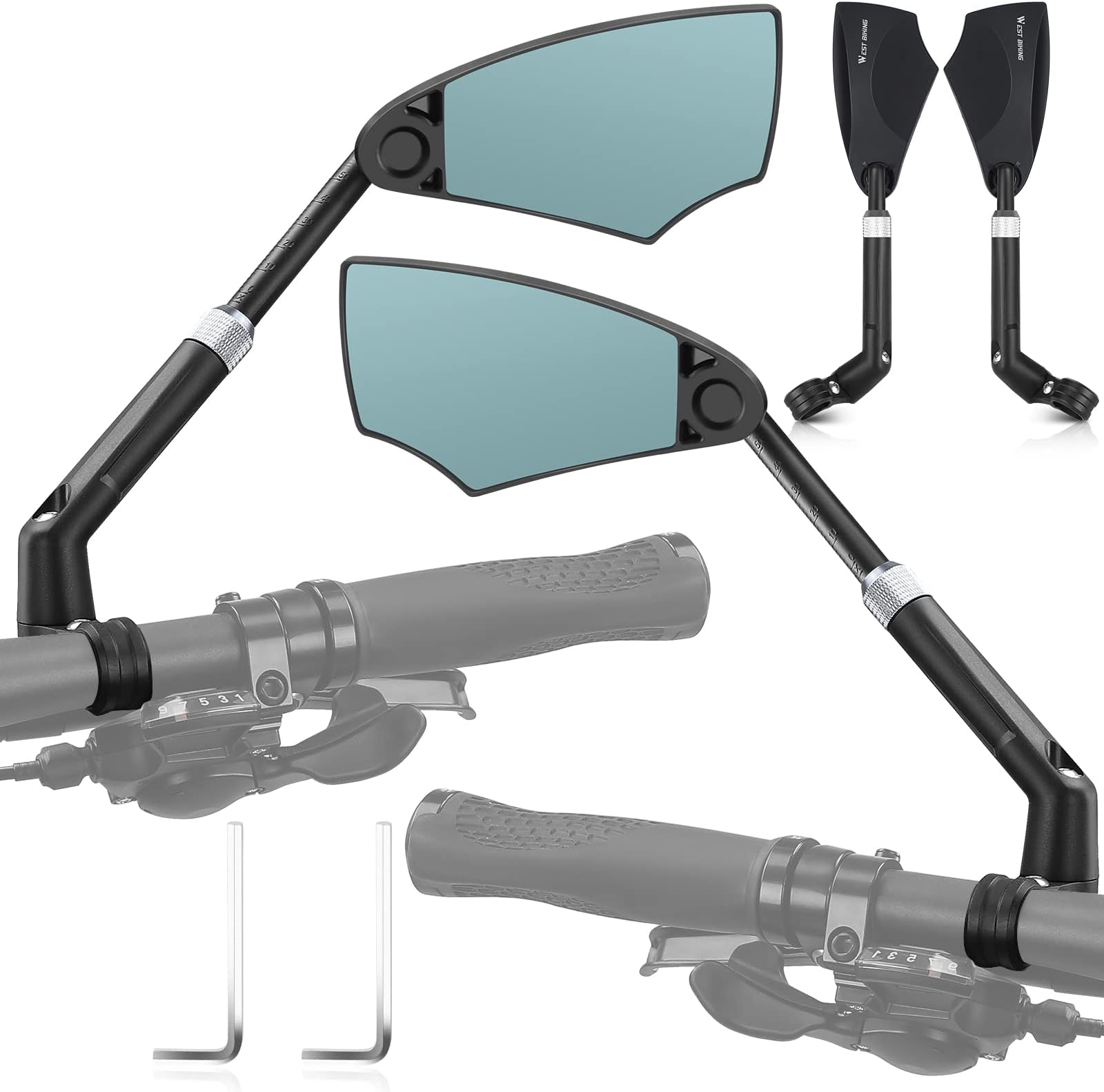 MAGICYCLE 2024 New 360 degree retractable Bike Mirrors 1