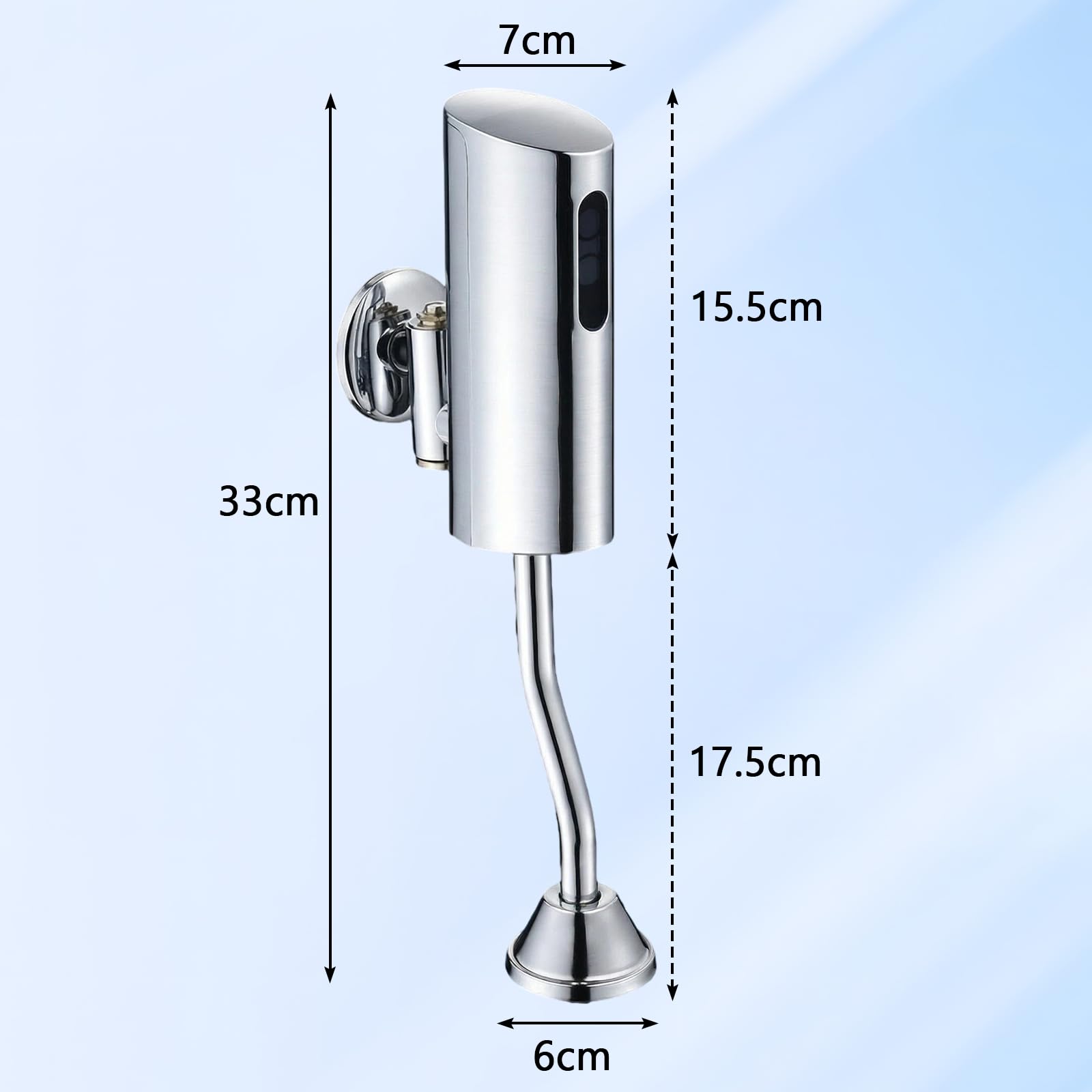 Lavabo automático a presión para inodoro, cisterna de inducción, válvula de descarga de urinario sin contacto para baño e inodoro inteligente, ahorro de agua, cantidad de lavado ajustable